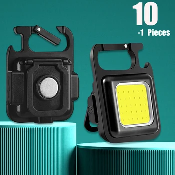 Многофункциональный портативный фонарь для рыбалки, мини-фонарики, рабочие фонарики, брелок для зарядки кемпинга