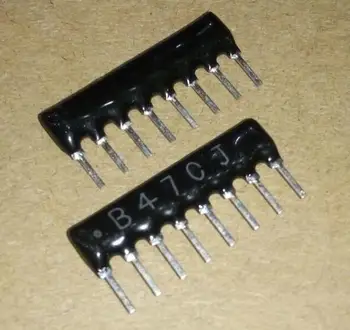 200 шт./лот B тип DIP Сетевой резистор 8pin 1/8 Вт 5% B08-472JP B472J 4,7K B08-102JP B102J 1K 200R 4,7K 330R 10K Исключение DIP