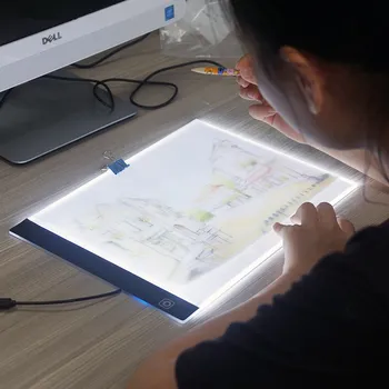 Ультратонкий A4 LED Light Pad Artist Light Box Таблица Трассировки Чертежной Доски Pad Diamond Painting Инструменты Для Вышивания