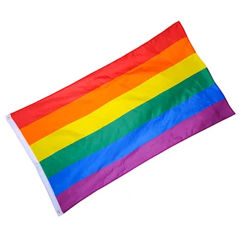 Флаг Прайда Геев, лесбиянок, ЛГБТК, Большой Баннер с изображением Заката, Уличные Садовые Аксессуары, Настенная вывеска, Ярдовые полосы для Парада Прайдов.