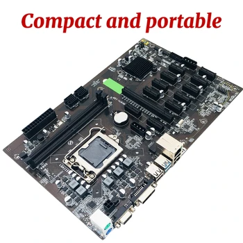 Новая Материнская плата для майнинга B250 BTC 12 PCI-E16X Графическая карта SODIMM LGA 1151 DDR4 SATA3.0 с поддержкой VGA DVI для майнера T84C