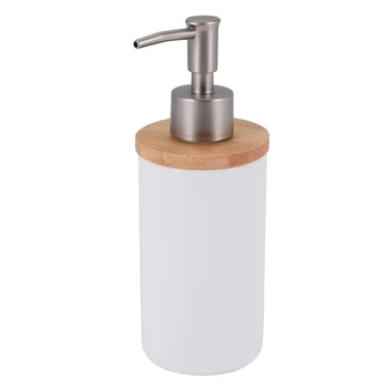 Керамический дозатор мыла объемом 400 мл, скандинавский стиль, дозатор лосьона, дозатор мыла для кухни и ванной комнаты -Белый