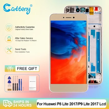 5,2-дюймовый дисплей P9 Lite 2017 для Huawei P8 lite 2017, сенсорный ЖК-экран, дигитайзер в сборе, Бесплатная доставка с инструментами
