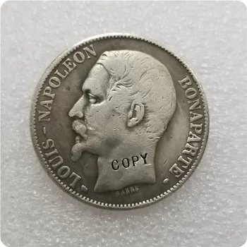 1852-BB Франция 5 франков копировальные монеты памятные монеты-копии монет медали монеты предметы коллекционирования значок