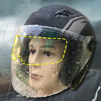 Мотоциклетный шлем, водонепроницаемая пленка для защиты от дождя и запотевания, наклейки на линзы Q39F