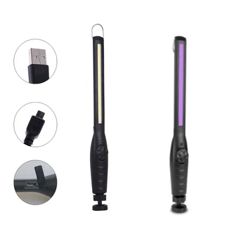 1 шт. портативный COB фонарик, USB Перезаряжаемый светодиодный рабочий фонарь, Магнитный COB Lanterna, Подвесной светильник на крючке для ремонта автомобилей, кемпинг