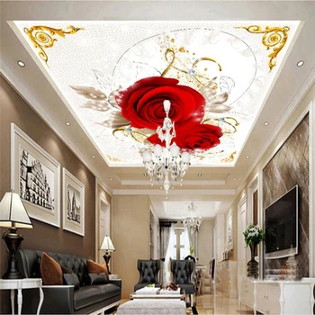 Обои beibehang на заказ 3d фото Красная роза любви, растущая в гостиной, спальне, настенная роспись, фон для телевизора, обои papel de parede обои
