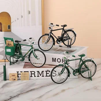 Креативная модель, имитирующая Железный велосипед, украшение рабочего стола, Старая винтажная модель велосипеда, мини-велосипед ручной работы