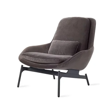 Современный простой европейский стиль, роскошная ткань для взрослых, большой размер, серый диван для гостиной, одноместный диван-кресло