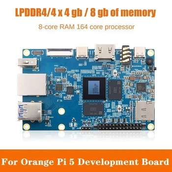 Для Orange Pi 5 8-Ядерный 64-разрядный 4 ГБ LPDDR4/ 4X Android Debian OS Плата для разработки программного обеспечения