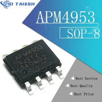 20 шт./лот Новый APM4953 4953 Dual P-Channel Enhancement Mode MOSFET SOP-8