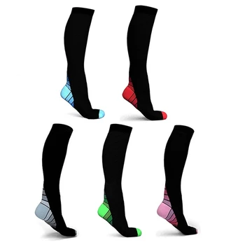 Профессиональные компрессионные носки AM Men Для спортивных мужчин и женщин, дышащие Носки для кормления, подходят для бега, пеших прогулок, полетов для спортсменов