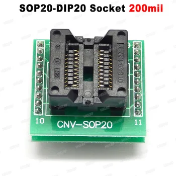 Программирующий адаптер с разъемом SOP20-DIP20 (200 мил) OTS-20-1.27-01