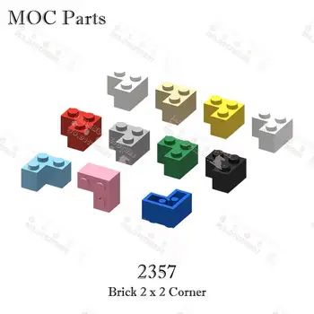 10ШТ MOC Parts Bricks 2357 2x2 Угловые Строительные блоки, Креативные аксессуары 