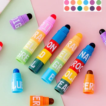 6 Цветов Мини-маркеров для сращивания, Винтажные Пастельные гелевые маркеры пастельных цветов, Гелевые маркеры, сухие маркеры-хайлайтеры