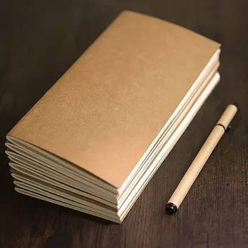 Блокнот для пополнения Дневника Вставляет Чистую бумагу в горошек для Кожаных Дорожных журналов, Ежедневника и планировщика 8,25x4,25 дюйма (21 см X 11 см)