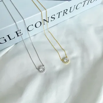 Ожерелье из стерлингового серебра S925 Не выцветающие Гипоаллергенные Модные украшения для женщин Подарок на День рождения Рождественский Оптом
