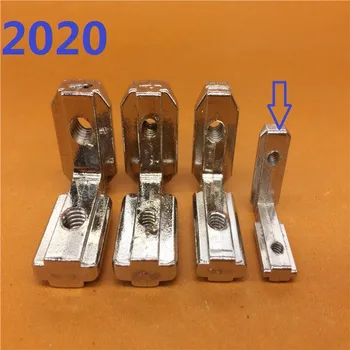 20 шт./ЛОТ Т-образный L-образный внутренний угловой соединительный кронштейн из алюминиевого профиля 2020 для 3D-принтера с алюминиевым профилем 2020