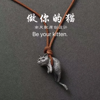 Разработайте оригинальное ожерелье для мужчин и женщин, чтобы стать вашим кошачьим мастером, ожерелье для пары мужчин и женщин в подарок на новый год.