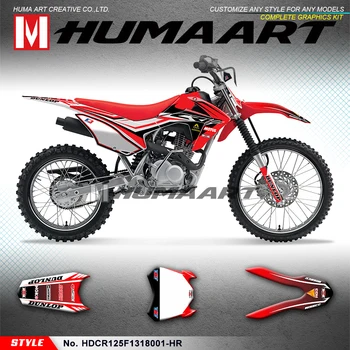 HUMAART Motocross Graphics Набор наклеек на мотоцикл Наклейка для CRF 125F CRF125F 2013 2014 2015 2016 2017 2018