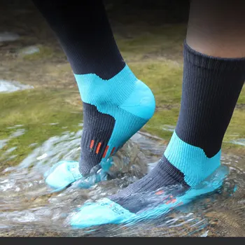 Водонепроницаемые носки Дышащие Уличные водонепроницаемые Пешие прогулки Вброд Кемпинг Зимние Лыжи Носки Для верховой езды Снег Теплый креативный