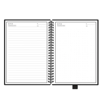 Блокнот A5/B5 Дневник Journal Smart Многоразового Использования Со Стираемой Спиралью Office School Travelers Черный со Стираемой Гелевой Ручкой 15s Для Рисования Подарком