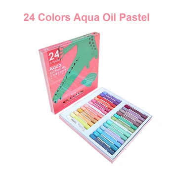 24 цвета Профессиональный рисунок масляной пастелью Цветной карандаш Мягкая сухая пастель для рисования граффити студентом-художником