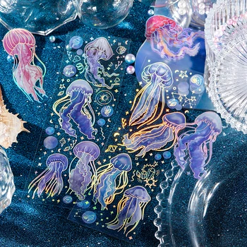 2 шт. Милые наклейки для скрапбукинга наклейки Медузы коллекция морских животных набор для журнала альбомы ремесло коллаж DIY украшения 