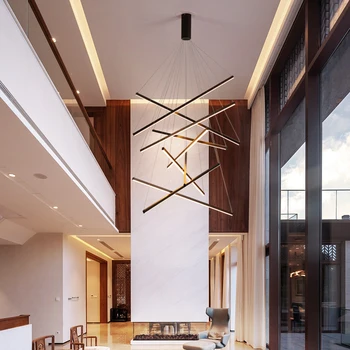 Креативный современный светодиодный подвесной светильник для гостиной, ресторана, подвесного светильника, домашнего декора, подвесной светильника с алюминиевым корпусом