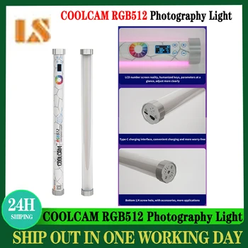 Портативная светодиодная подсветка LS COOLCAM RGB512 с управлением приложением, светодиодная подсветка для видеосъемки TLCI98 + RGB, полноцветное освещение для фотосъемки.