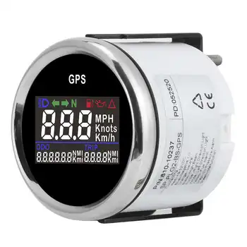 GPS Спидометр 52 мм/2 Дюйма Многофункциональный Цифровой ЖК-Спидометр Одометр Регулируемый Счетчик Пробега Подходит для