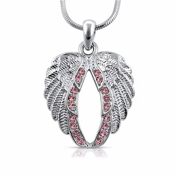 Маленькие хрустальные крылья Ангела-хранителя/ожерелье с подвеской в виде крыла, модные ювелирные изделия в подарок