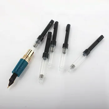 Высококачественная фирменная 5шт Черная ручка с преобразователем чернил 3,4 мм, заправки для ручек, Канцелярские школьные принадлежности