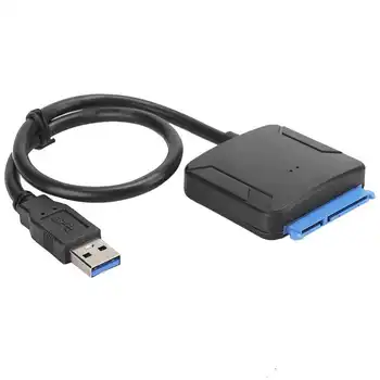 Адаптер для жесткого диска SATA к USB3.0 Кабель-конвертер для ПК для Win98 // 2000 (US 100-240 В) Кабель-конвертер