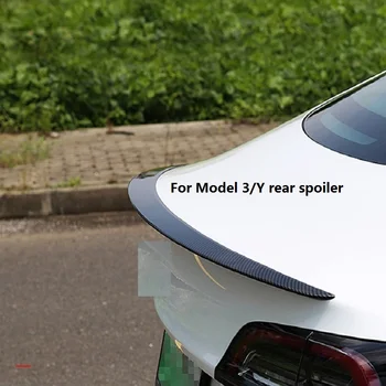 Автомобильный спойлер из углеродного волокна ABS для Tesla Model 3 / Y 19-23 лет, высокопроизводительные внешние Модифицированные детали