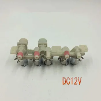 Впускной клапан омывателя DC12V Пять головок для стиральной машины двойной впускной клапан для воды впускной клапан для стиральной машины