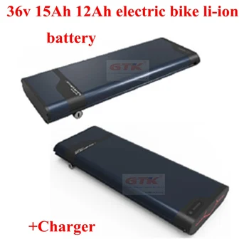 литий-ионный аккумулятор 36v 15Ah 12Ah, литиевая батарея ebike 36v 10Ah, ультратонкий корпус solar IMPULSE для двигателя bbs 500w 350w + зарядное устройство 2A
