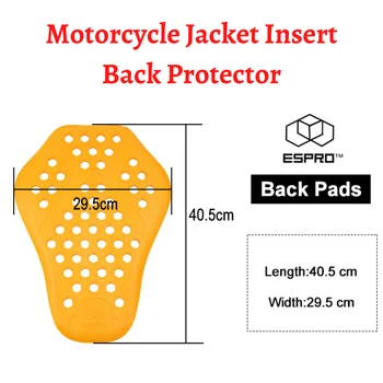 Одобренная CE мотоциклетная куртка, защитная вставка для спины, универсальные накладки для защиты спины, защитная вставка-броня для езды на мотоцикле.