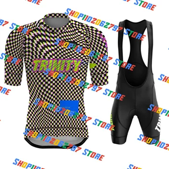 2023 Team TRINITY Racing Велоспорт Джерси Комплект Летней мужской одежды С коротким рукавом MTB Велосипедные Рубашки Велосипед Джерси Майо