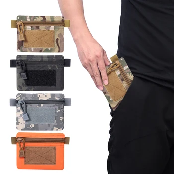 Наружная сумка-кошелек EDC Molle, водонепроницаемый мини-портативный дорожный кошелек для инструментов EDC, карман на молнии, поясная сумка для кемпинга, пеших прогулок