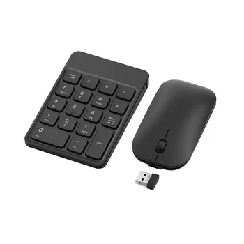 Комбинированная беспроводная цифровая клавиатура 2.4 G и мышь с 18 перезаряжаемыми клавишами