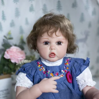 KEIUMI 24-Дюймовые Возрожденные Куклы Игрушки Для Девочек Тканевое Тело Прекрасная Кукла Принцесса Девочка Кукла Малыш Подарки На День Рождения