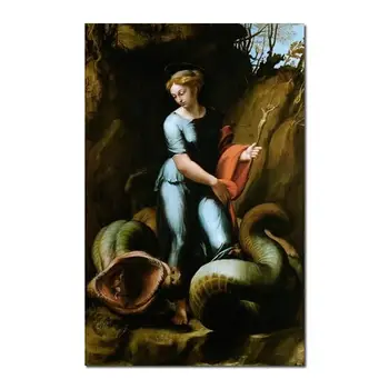 Современная пейзажная живопись Святой Маргариты Рафаэль Санцио Высококачественная ручная роспись