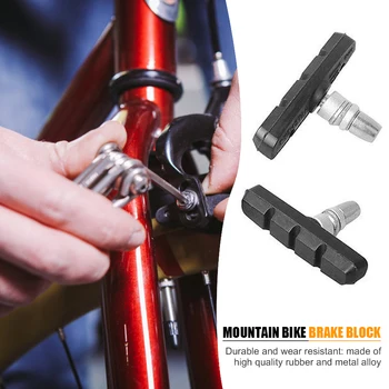 1 шт. велосипедные тормозные колодки MTB из горной резины с V-образным тормозом, легкие колодки для обуви, Запчасти для велосипеда, аксессуары для велоспорта.
