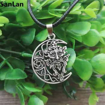 кельтское ожерелье зеленого человека Кельтская викка языческий бог Дух дерева ювелирные изделия SanLan