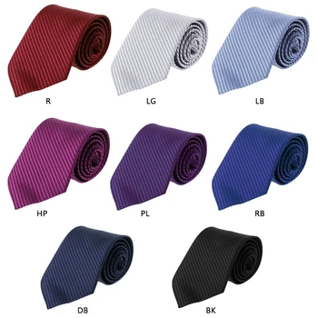 2XPC Мужские однотонные галстуки в полоску, роскошный классический жаккардовый тканый джентльменский декор