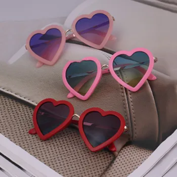 Детские солнцезащитные очки в форме сердца, солнцезащитные очки UV400, детские солнцезащитные очки для маленьких девочек и мальчиков, солнцезащитные очки для наружного использования, очки для очков