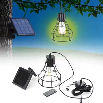 Солнечный подвесной светильник, водонепроницаемые наружные Подвесные светильники на солнечной энергии с дистанционным управлением