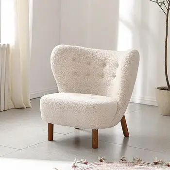 Скандинавский диван для одного человека, Легкое Роскошное кресло для отдыха на балконе, кресло для домашней гостиной, Сетчатый Красный Дизайнерский диван-кресло