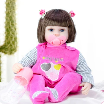 42 см Кукла Reborn Baby Doll Силиконовая Малышка Принцесса Реалистичное тело Модная Имитация Игрушки Reborn для детей Рождественский подарок для детей